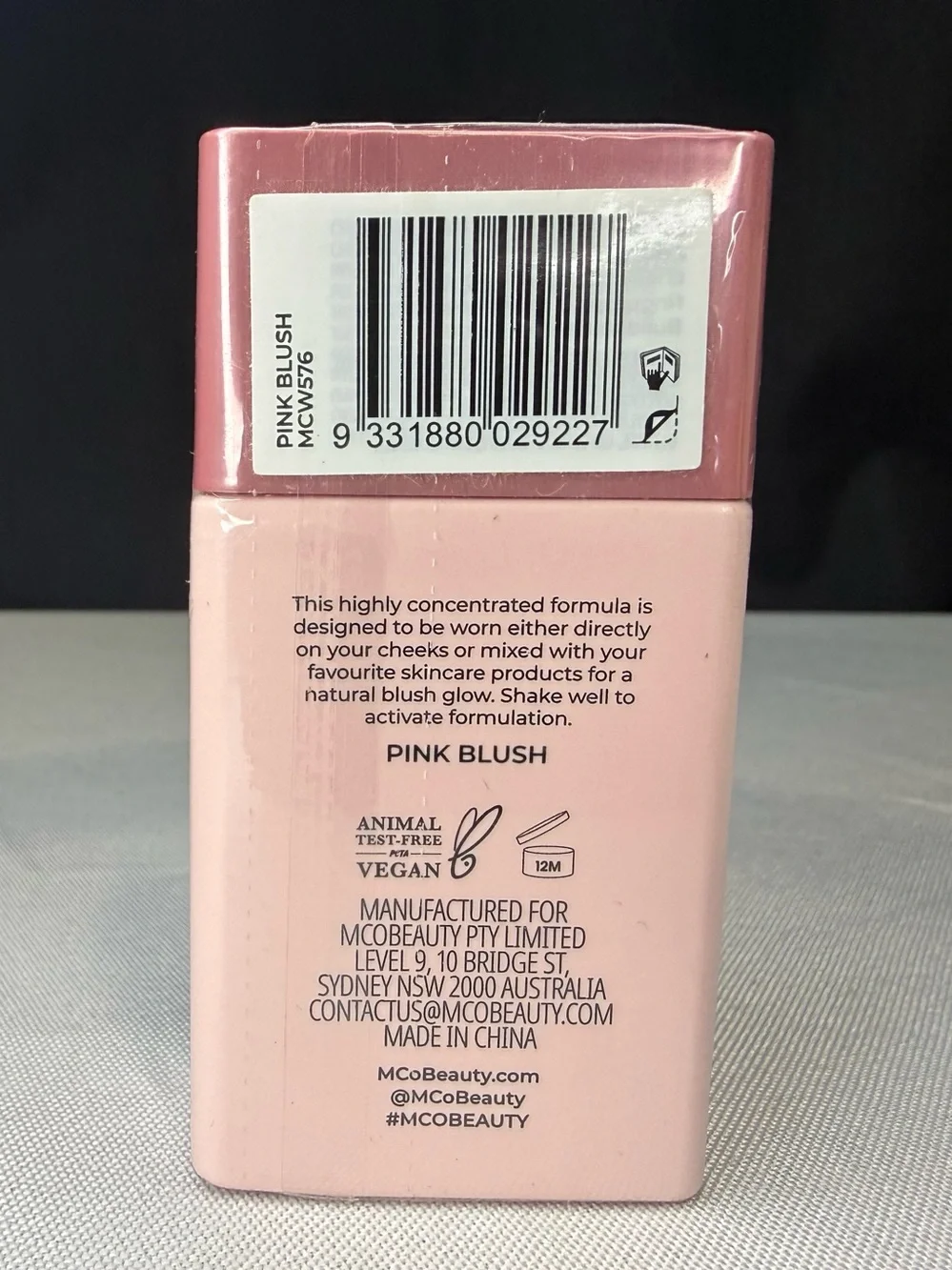 McoBeauty Super Glow Blush Drops in Blush Pink - 1.01 Oz NIP/NWT